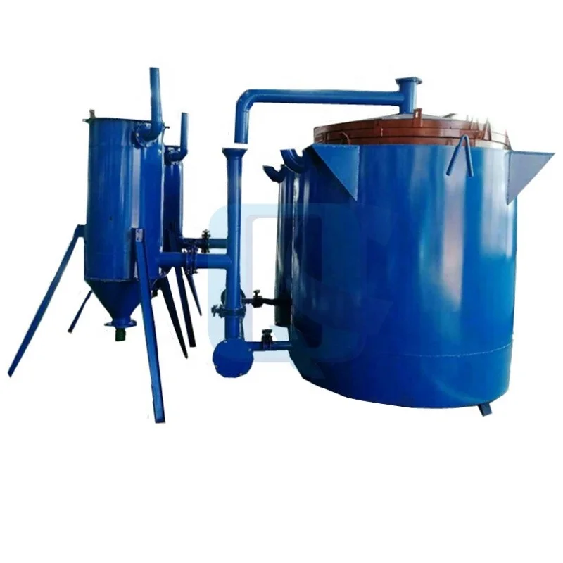 carbon fiber nutshell hard wood log charcoal making carbonization furnace