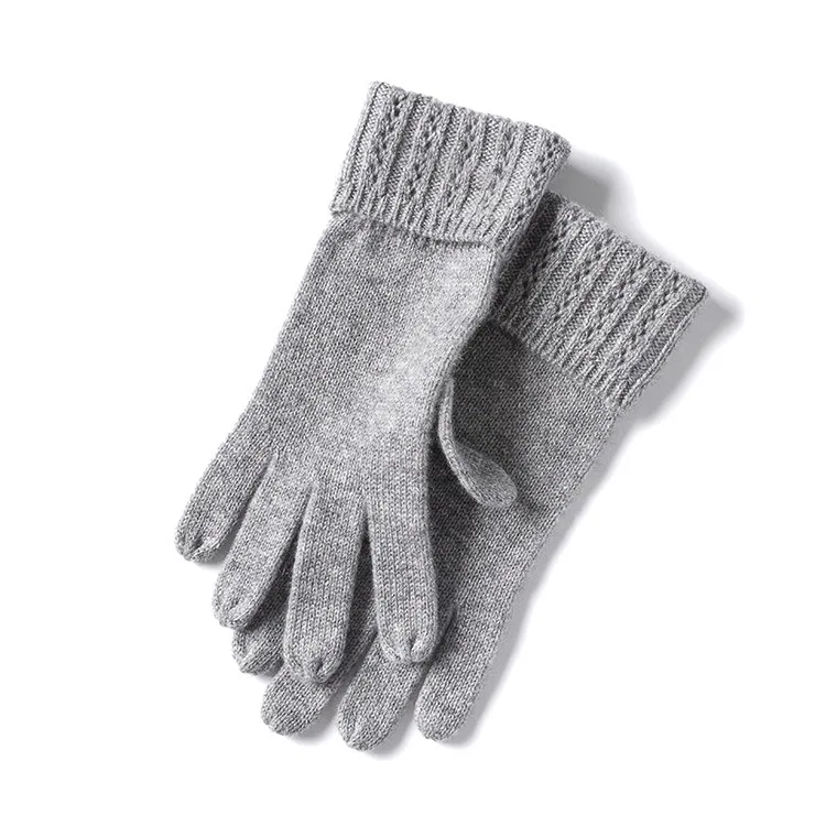 Custom Winter Cashmere Gloves Knitted Fashion Women Thermal Gloves
