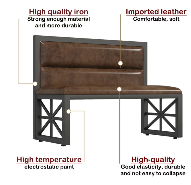 Luxury Hotel Restaurant Chair Metal Leg leather fabric Leisure Chair Living Room Furniture Lounge Sofa