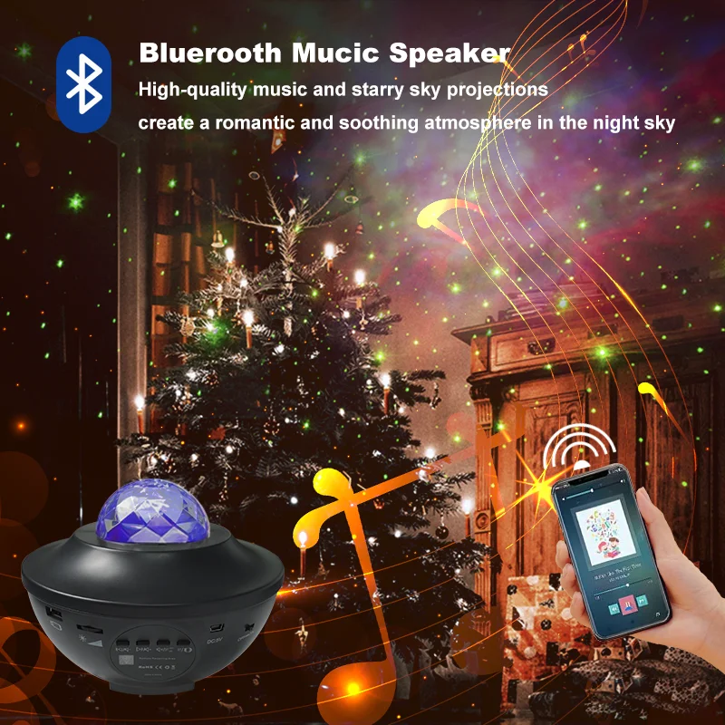 New Arrival Dream Rotating Projection Lamp Sky Starry Sky Galaxy Projector For Kids Baby Sleep Lighting