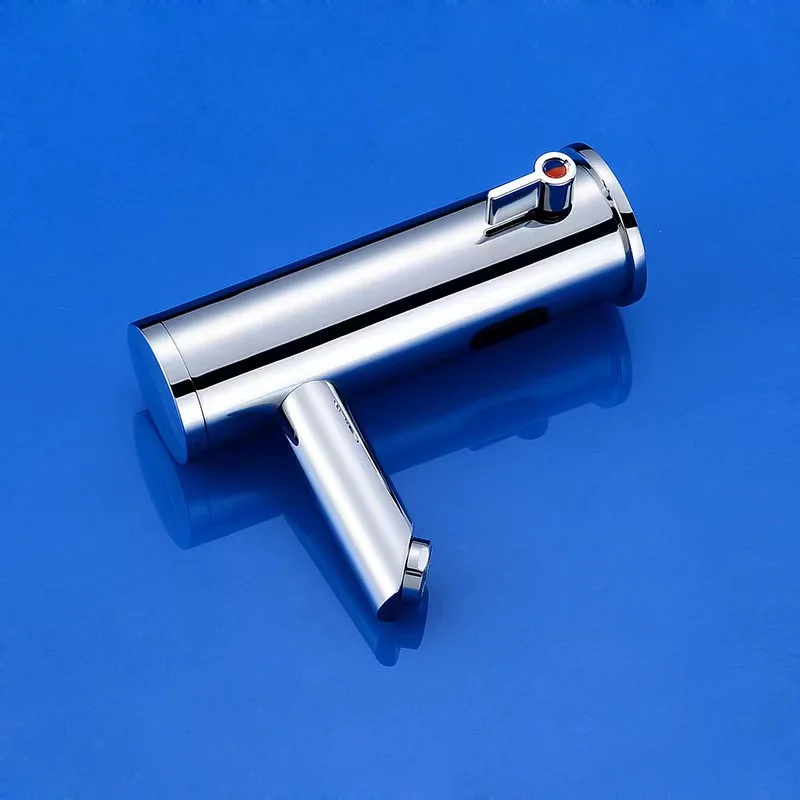 New Non-Contact Water Faucet Brass Chrome Basin Faucets Automatic Sensing Water Mixer In Public Places