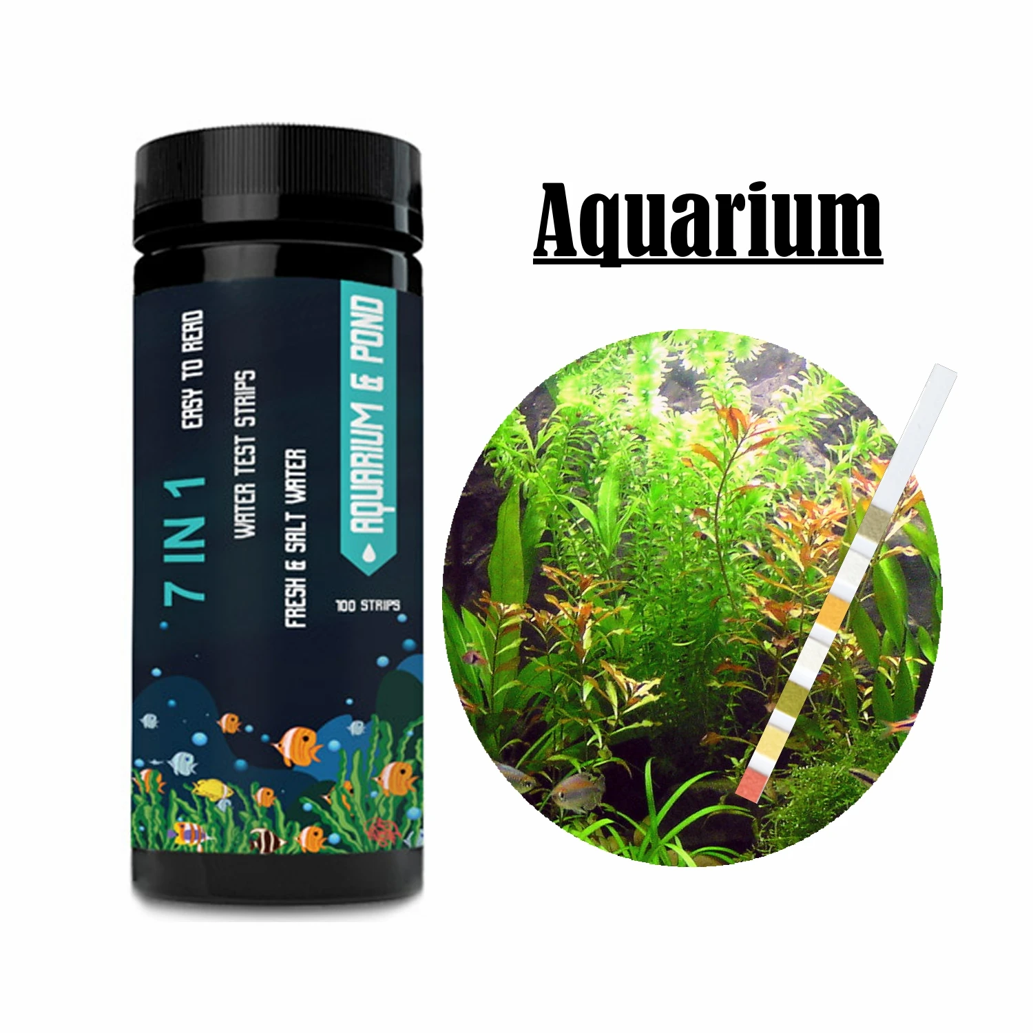 Best Sale Aquarium Water Test Strips 7 in 1 Pool Test Aquarium Accessories Water Test Strips