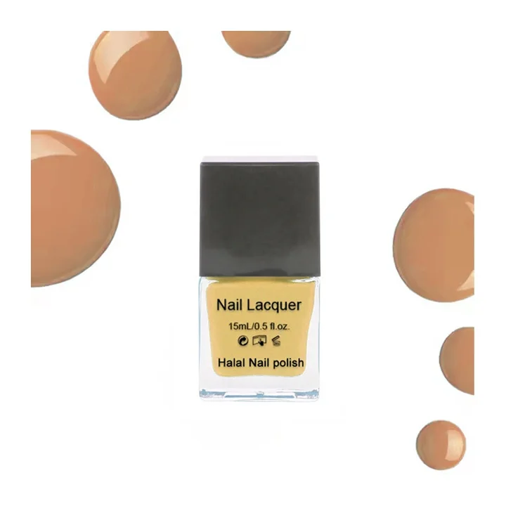 High Quality Halal Water Air Dry Nail Lacquer Healthy Vegan Breathable Nail Paint Private Label Beauty Product