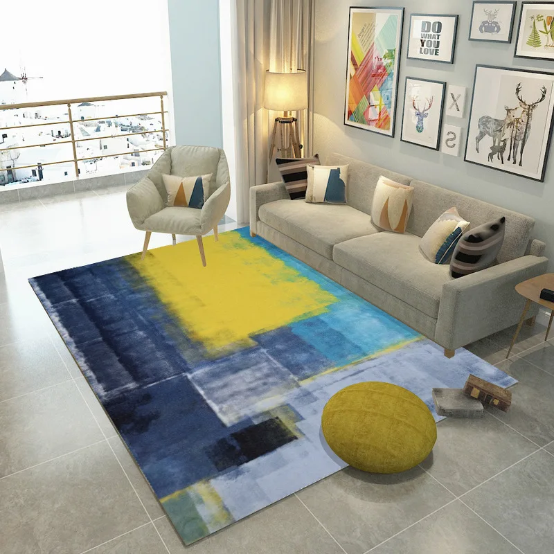  Art abstract ink living room carpet tea table bedroom Nordic rectangular floor