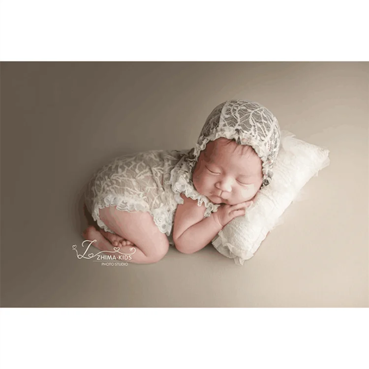 Newborn children baby lace diapers photo props girl lace skirt pastoral style