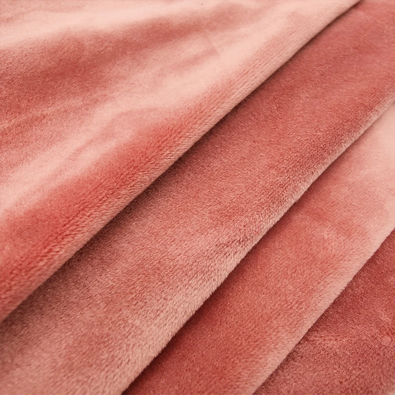 New arrival 20% silk 80% viscose silk velvet brushed solid color fabric 1M MOQ silk velvet