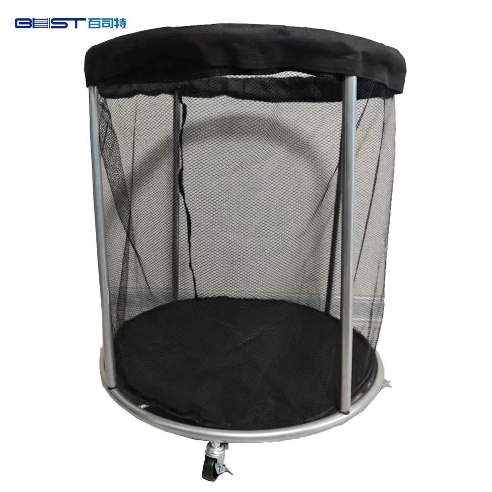 Tennis Basketball Ball Basket Lightweight Football Cart Holds Sports Teaching Cart with Wheels