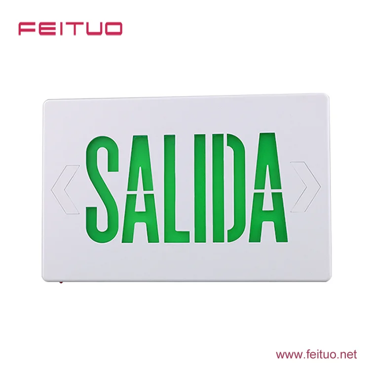 China good quality 6 inch green letters light exit