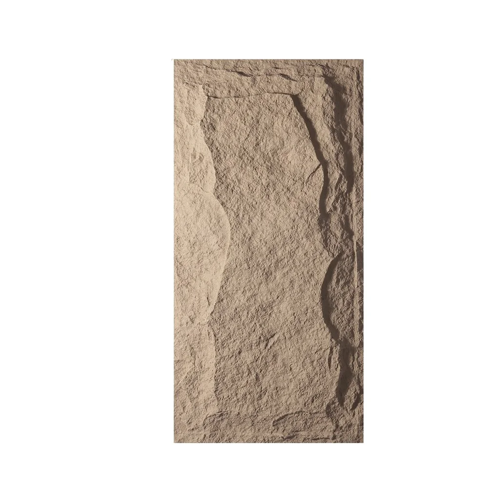 Light Weight PU Stone Wall Panel Exterior Wall Decoration Tiles  Artificial Simulation Stone Mountain Rock Stone Panel