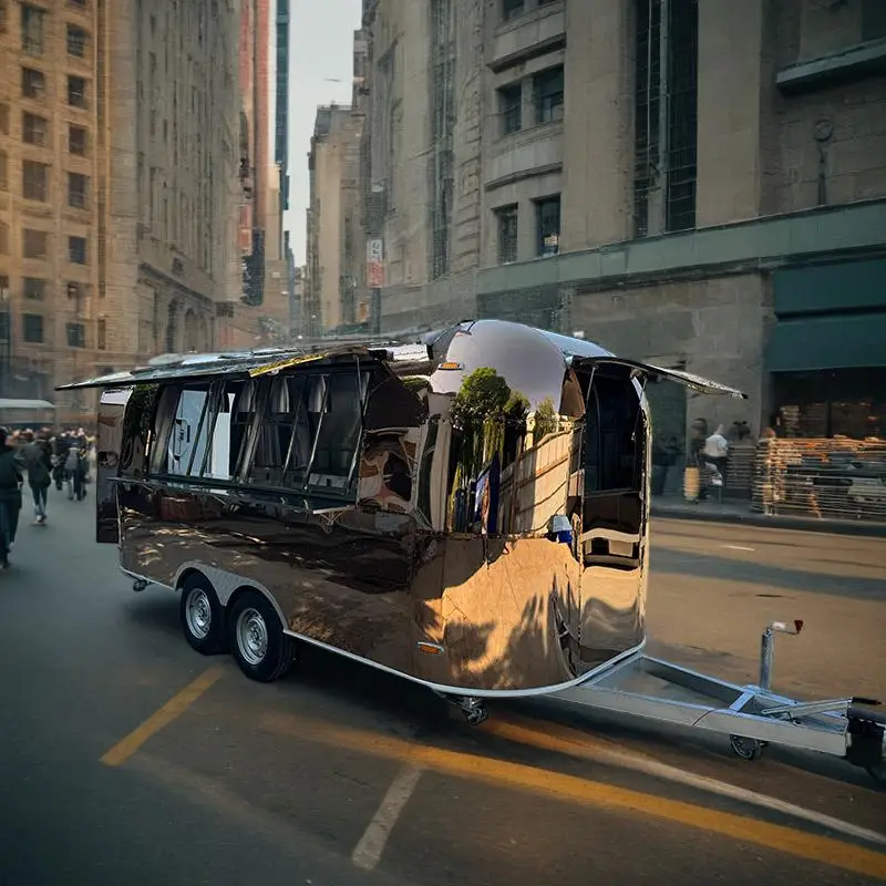 Custom Size Hot Dog Cart Smoothie Snack Food Truck Coffee Bar Australia Standard Airstream Food Truck