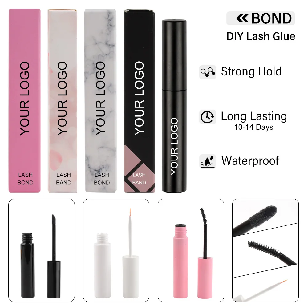 Wholesale 10-14 days Long-lasting DIY Eyelash Glue Waterproof Cluster Lash Bonder Glue No Stimulation Private Label