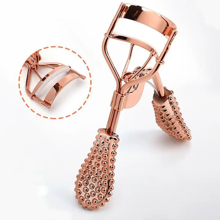Wholesale Makeup Rose gold Eyelash Curler, Cheap False Eyelashes Curler Tools ,Handle Eyelash Curl Carbon Steel