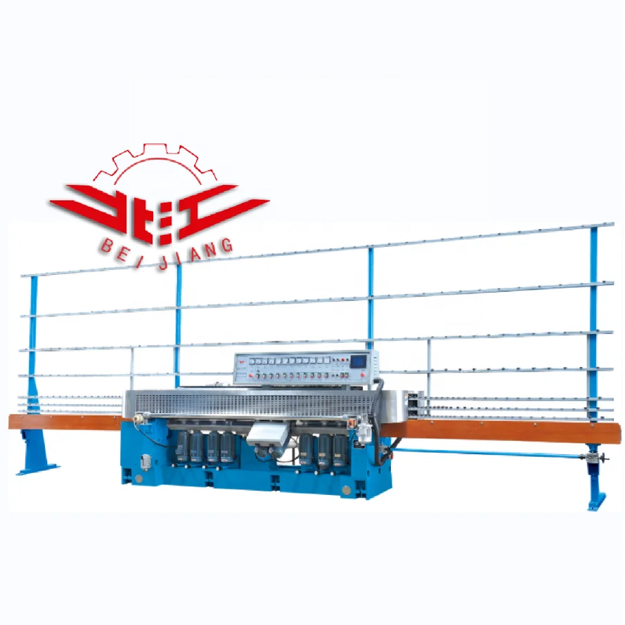 11 Motors Automatic Glass Edge Grinding Polishing Machine For Sale