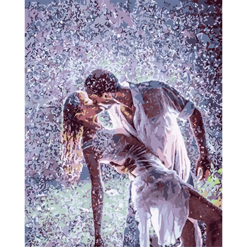 2024 Handmade  Digital Oil Painting Art Portrait Bedroom Living Room Decoration Painting