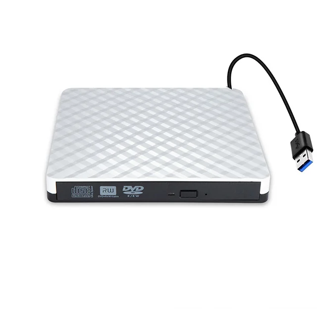 Внешний CD DVD-привод USB 3,0, портативный оптический проигрыватель, записывающее устройство, DVD ROM RW для рабочего стола, оптический привод для ноутбука