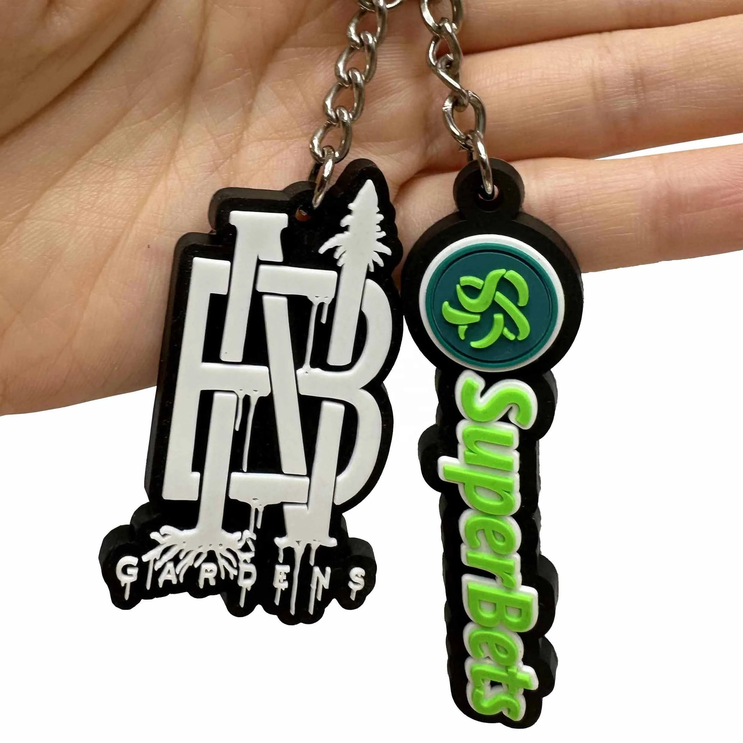 Wholesale Personalized Promotional Logo Custom 2D/3D PVC Rubber Gift Key Chain Custom Logo Keychain