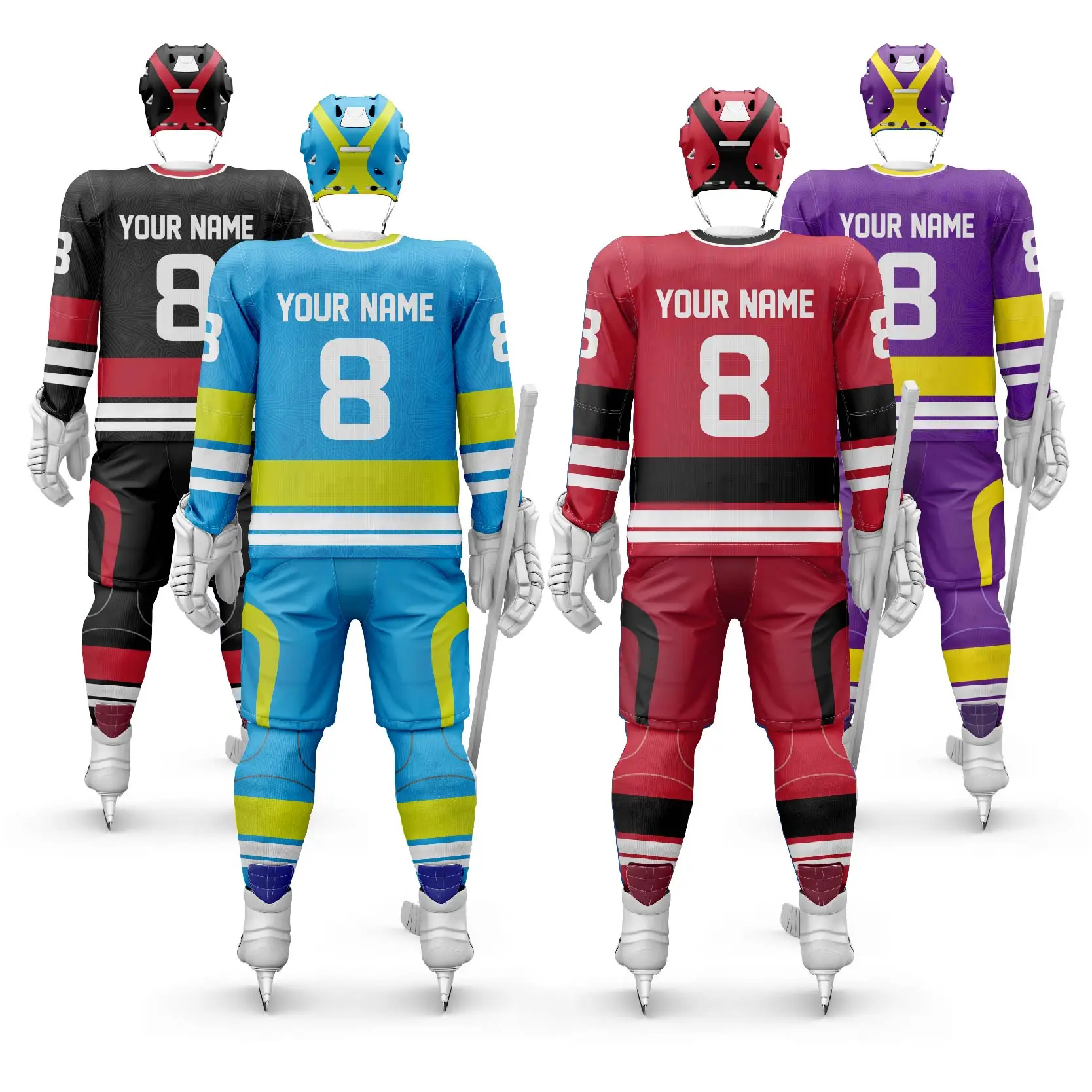 Custom Team Brand Logo New Design Ice Hockey Uniform High Wear Resistant Practice Game Sublimated Hockey Jersey
