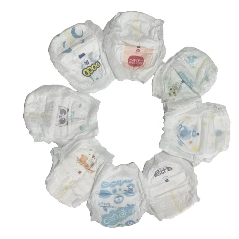 Wholesale Disposable Manufacturers Leak Prevention 100% Bamboo Fiber Sleepy Pants Pull Ups Diaper