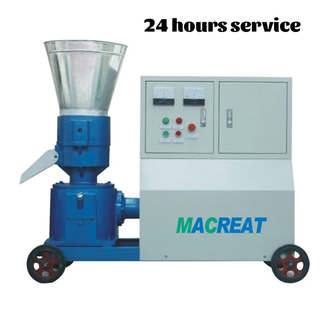 MACREAT Easy operate durable wood pellet making machine wood pellet mill 200kg per hour small pellet mill