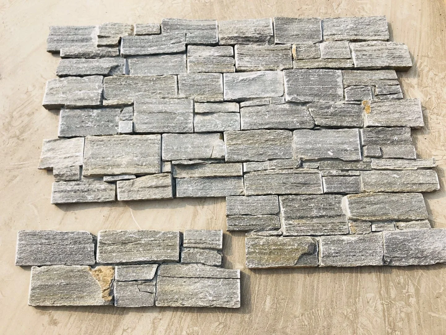 Popular grey nature stone panels  wall cladding