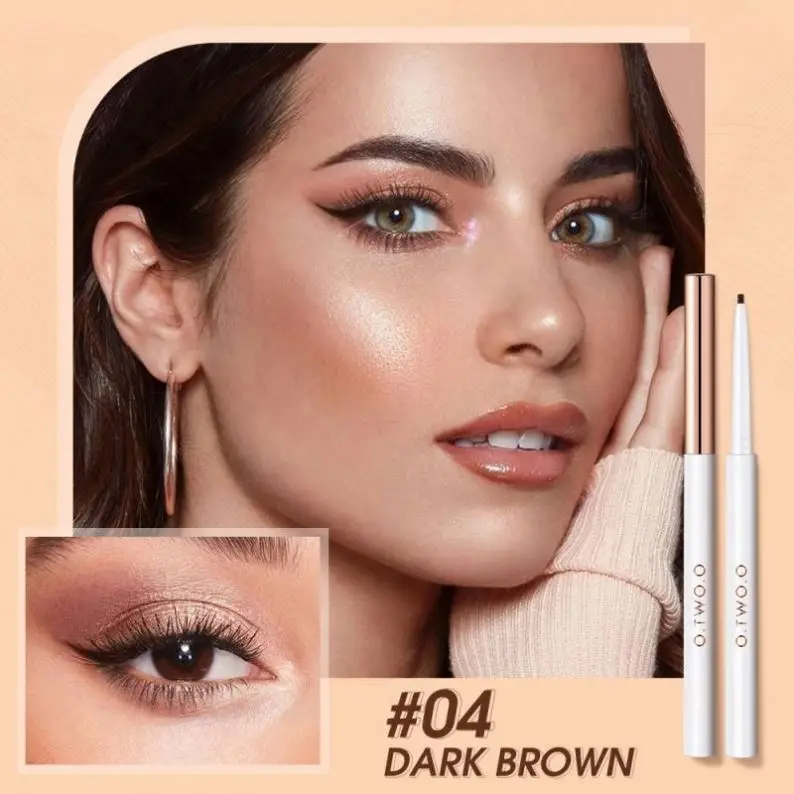 Cheaper Oem Odm 4 Colors Sweat Proof Long Lasting Easy Wear Eyeliner Pencil Liquid Liner Pen Imitation Silver Foil