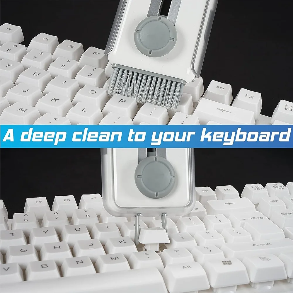 6-in-1 Keyboard Cleaner Laptop Screen Cleaner Electronic Cleaner Kit with Soft Keyboard Brush