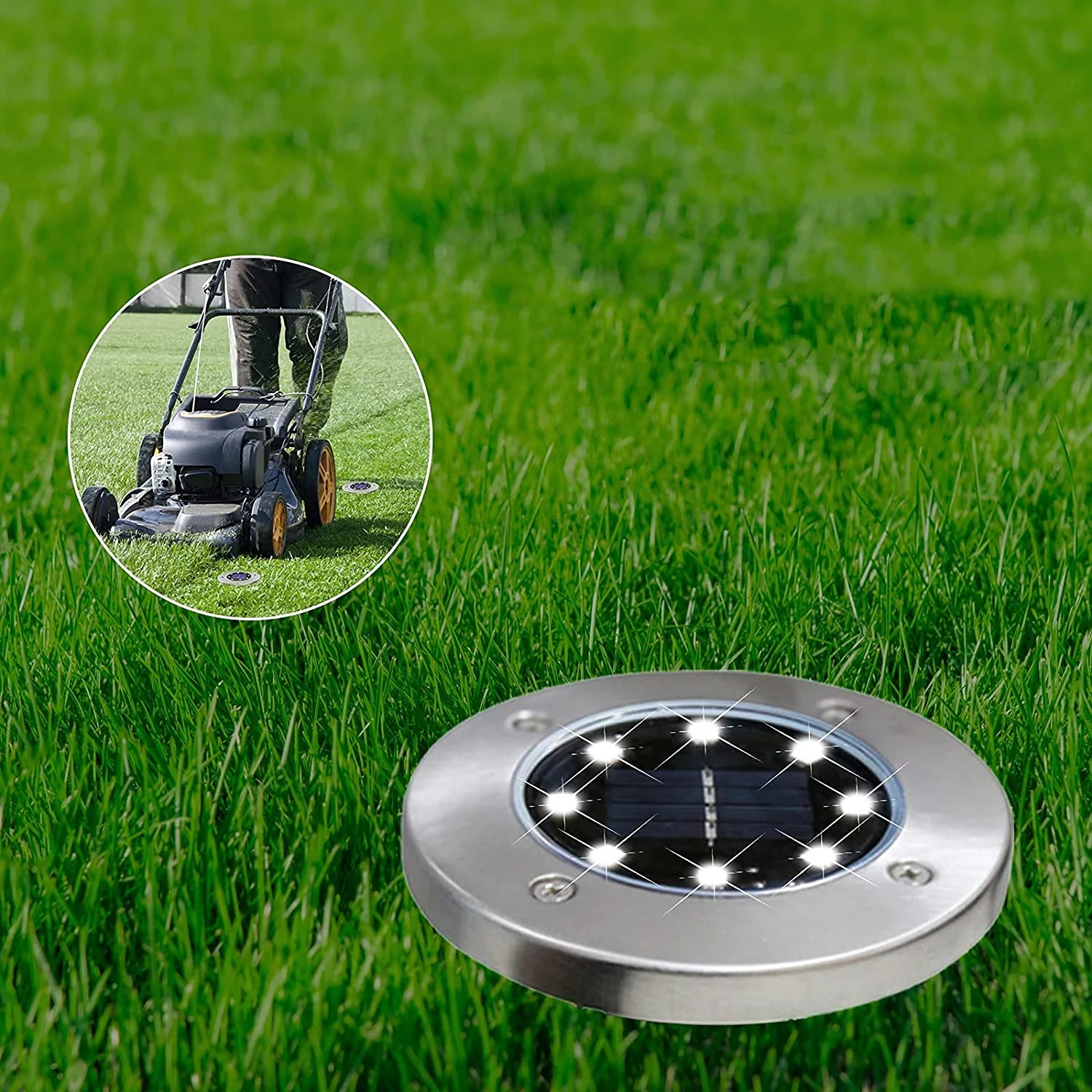 Solar Outdoor Lawn Plug Lamp Decoration Garden Villa Courtyard Waterproof Buried Lamp