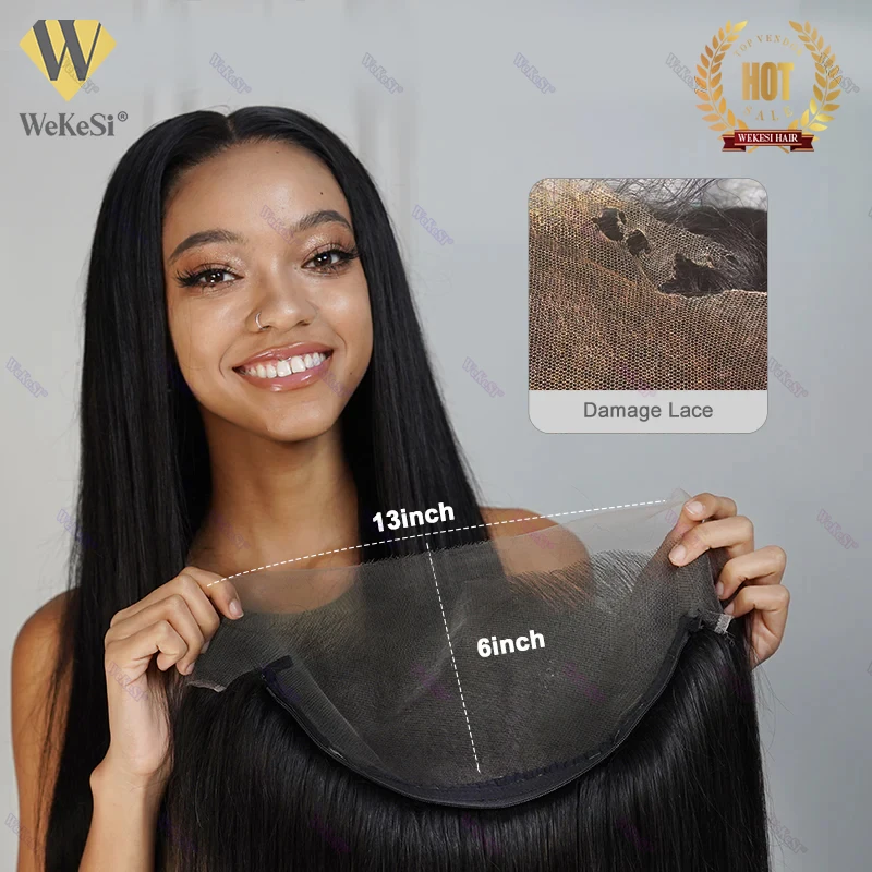 New Fashion Block Wig 24inch Straight 10a 180% Cuticle Aligned Raw Unprocessed Human Hair Wigs