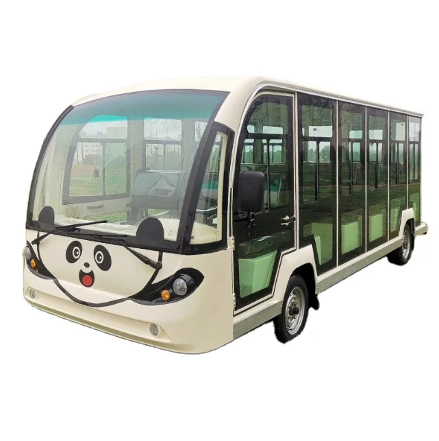 96V AC System Small Lithium Sightseeing Tourist 23 Seater Electric Shuttle Bus Sale