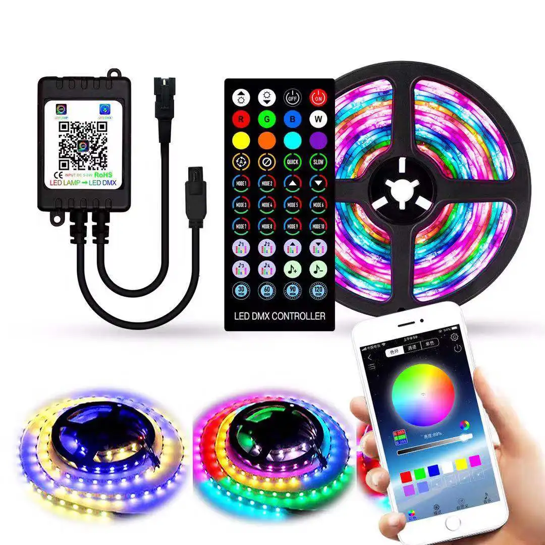 Smd 5050 LED strip waterproof rgb 12V wifi strip 24key flexible 5m 300leds