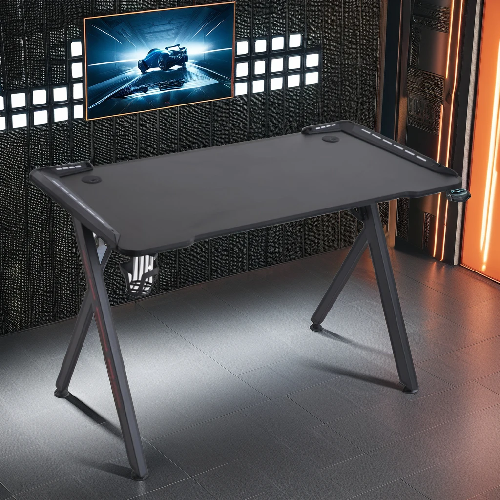 Широко популярный Заводской производственный офисный Электрический RGB светильник из углеродного волокна светодиодный стол для настольного игрового стола