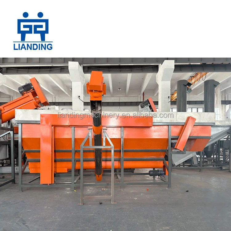 Automatic Waste Recycled Plastic PP PE Film Bags Recycling Line Plant Washing Machine