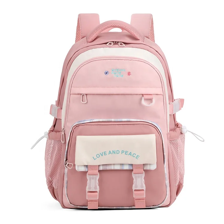 Aoking pink Kawaii women backpack back to school bag shoulder rucksack laptop bookbag girls