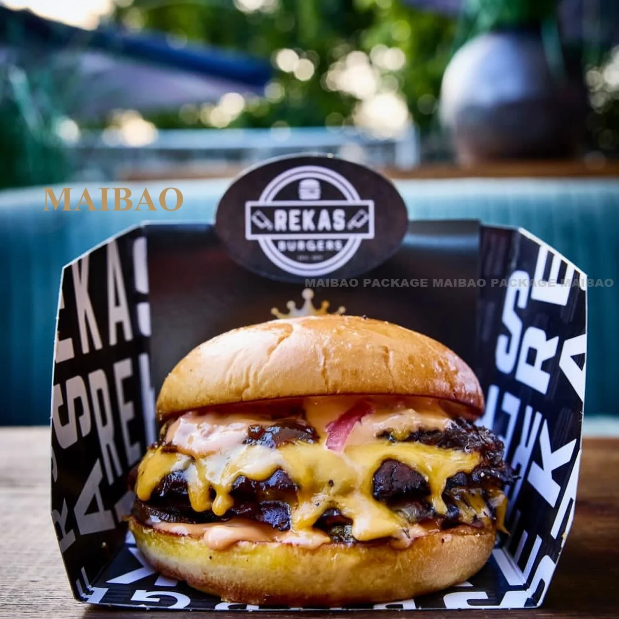 Wholesale Disposable Food Container Brown Kraft Wax Paper Food Tray For Hot Dog Snack Fast Food