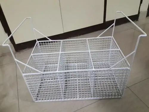 Refrigerator Spare Parts White Wire Mesh Freezer Basket