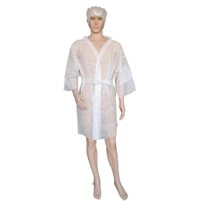 Cheap Disposable SPA Wear Non Woven Kimono Sanitary Disposable Kimono Dressing Gown for Beauty Salon
