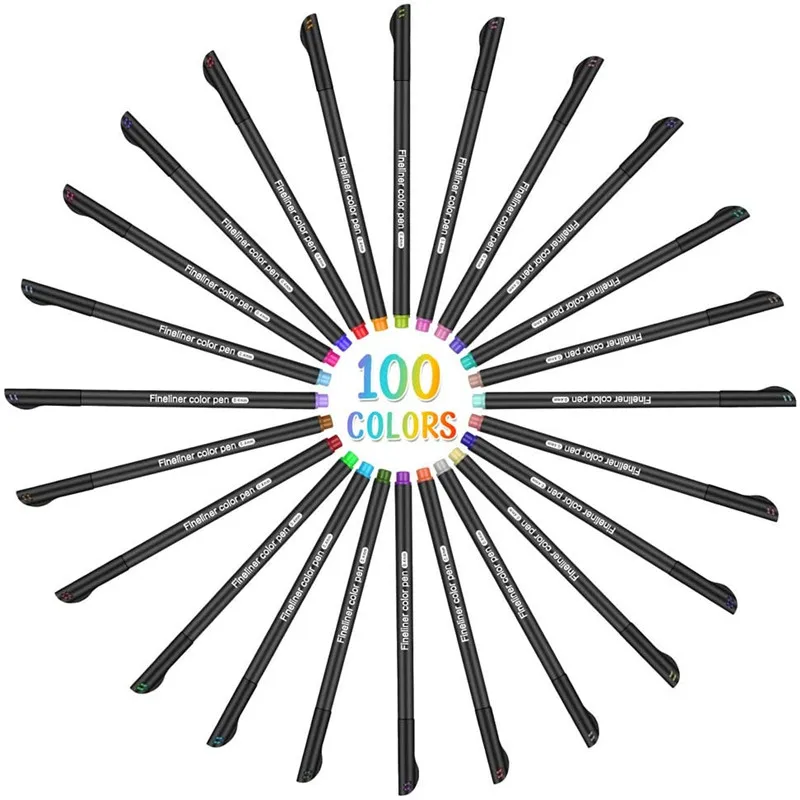 36/100 цвета Набор цветных ручек Fineliner 0 4 мм