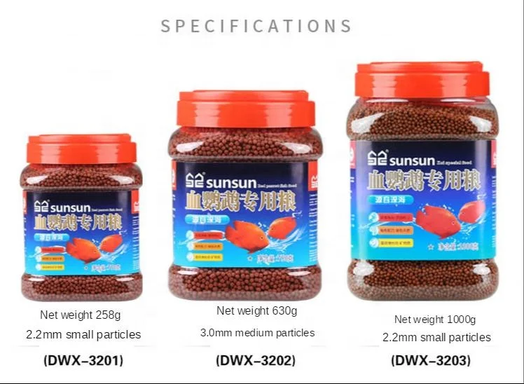  SUNSUN Blood Parrot Fish Food Red Feed RichGoldfish Tropical Small