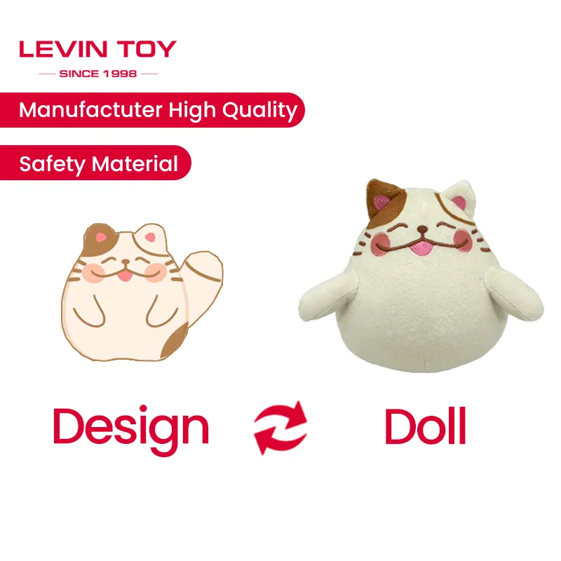 custom kawaii Cat plush toy big eyes cat stuffed animals toy Manufacturer Made Dolls Design Custom Logo Plush