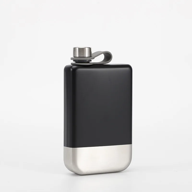 BPA FREE  High Quality food grade liquor flask 8oz Square 304 Stainless Steel Hip Flask Pocket flask