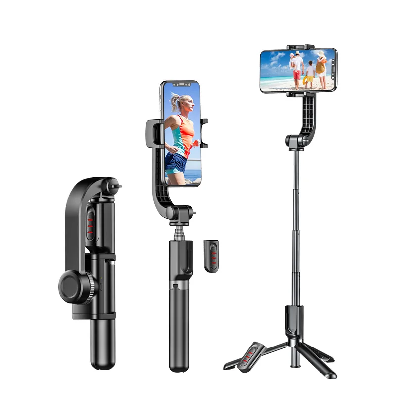 2021 New mobile phone selfie stick  live video anti-shaking tripod Blue remote control Live support All-in-one selfie stick