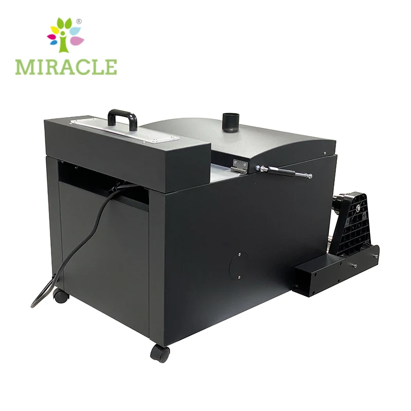 A3 Mini Powder Shaking Machine DTF Film hot melt adhesive powder shaker curing drying oven collect stand combine  device