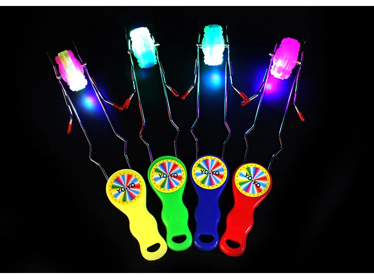 Colorful Led Flashing Rail Rolling Flywheel Yoyo Ball Toy For Kids Gifts Cute Led Light Rail Rolling Yoyo Ball Toys