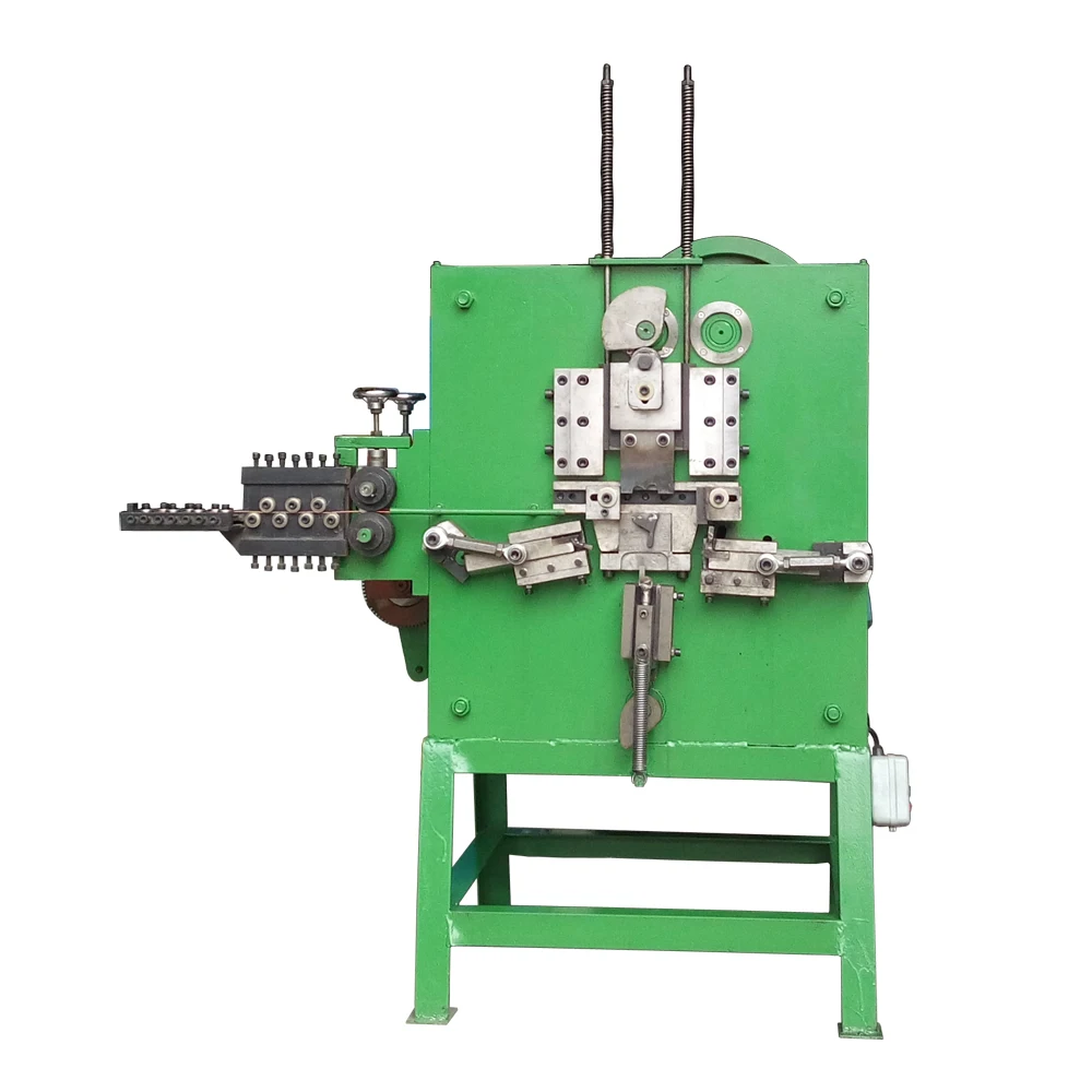 U clips S hook O loop metal pin buckle forming automatic round wire flat wire buckle making machine