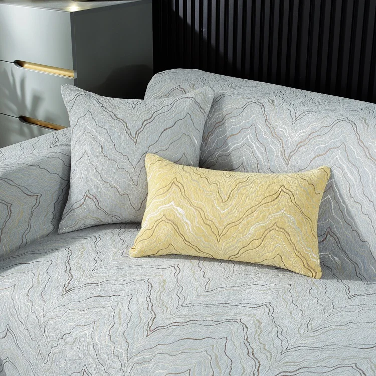 Жидкий золотой чехол для стула I shape chenille дивана
