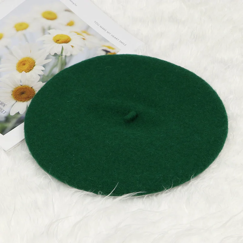High Quality Custom Women or Man Wool Military Beret Hats 2021 New Trend Wholesale Beret Hats