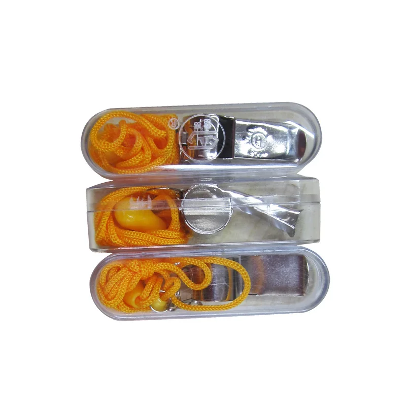 custom steel whistle with Lanyard Steel Whistle for sport game