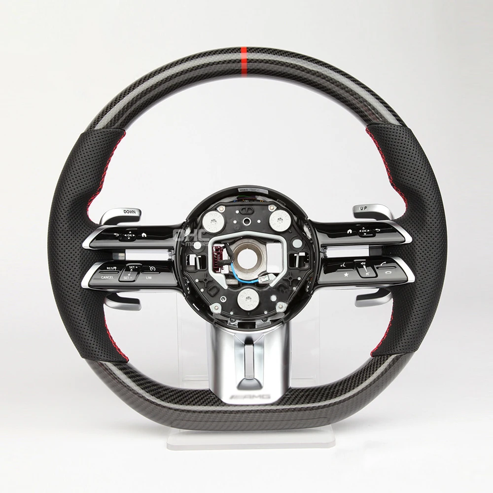 Customized High Quality Real Carbon Fiber Steering Wheel For Mercedes-Benz AMG Series