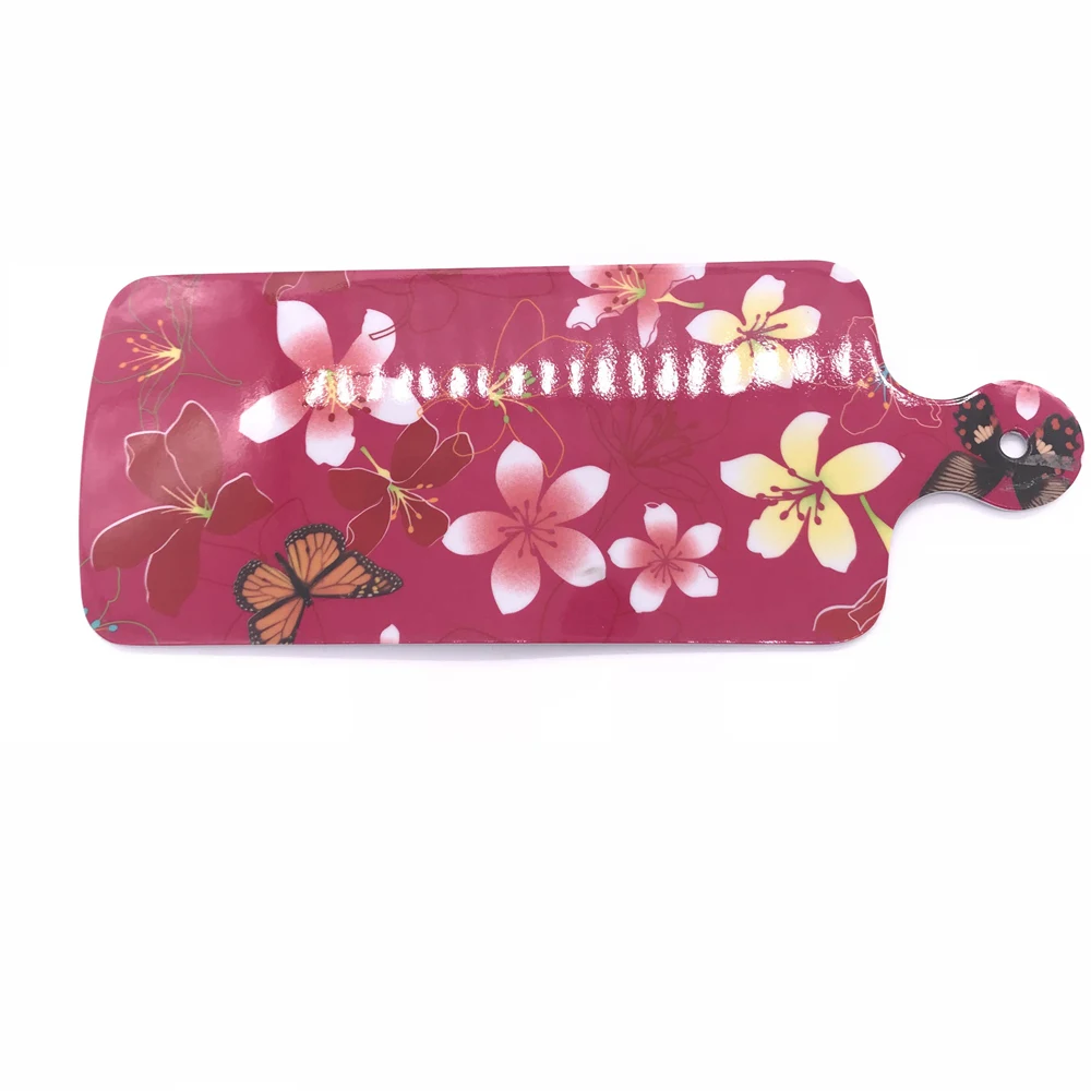 Food grade plastic melamine Fruit Dessert Salad cutting chopping board