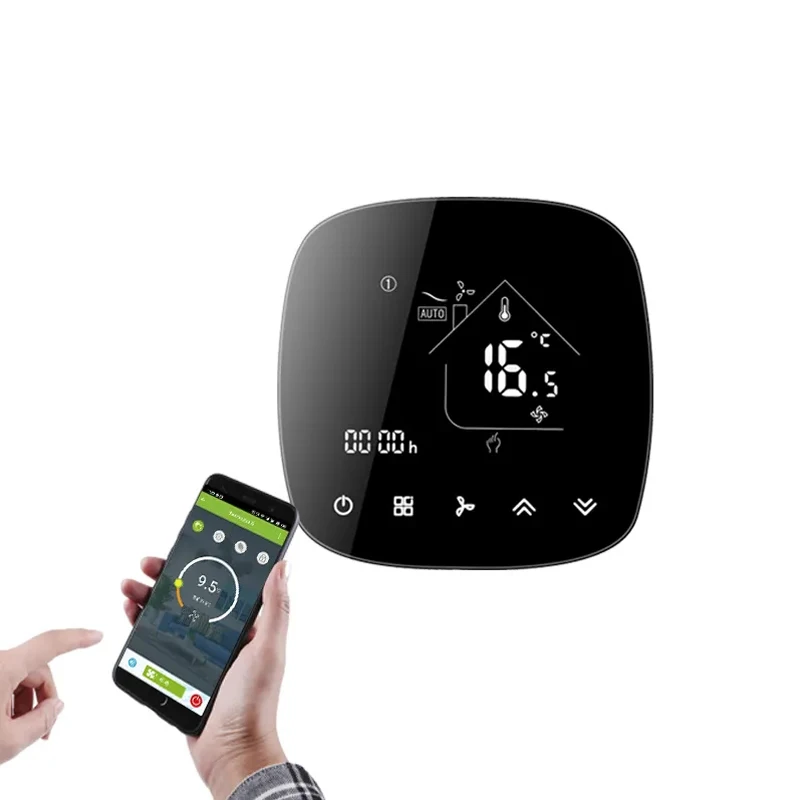 2 pipes bacnet touch central heating thermostat wifi fan coil thermostat with bacnet